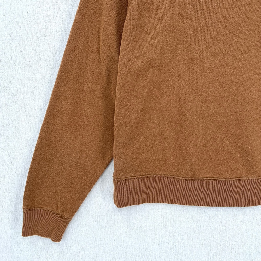 EVERLANE Crewneck Sweatshirt Womens XS Brown Long Sleeve French Terry Pullover - Picture 11 of 11